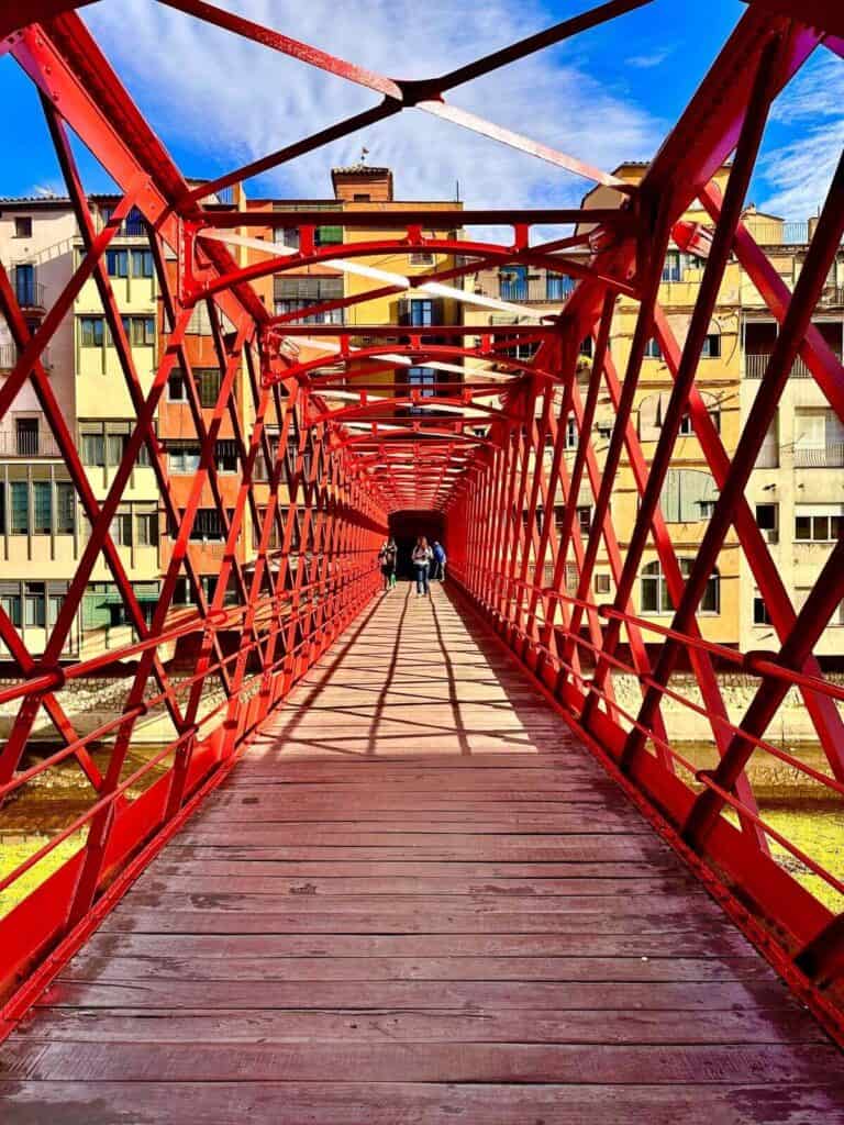 Girona, Spain, Pont de les Peixateries Velles (Eiffel Bridge)